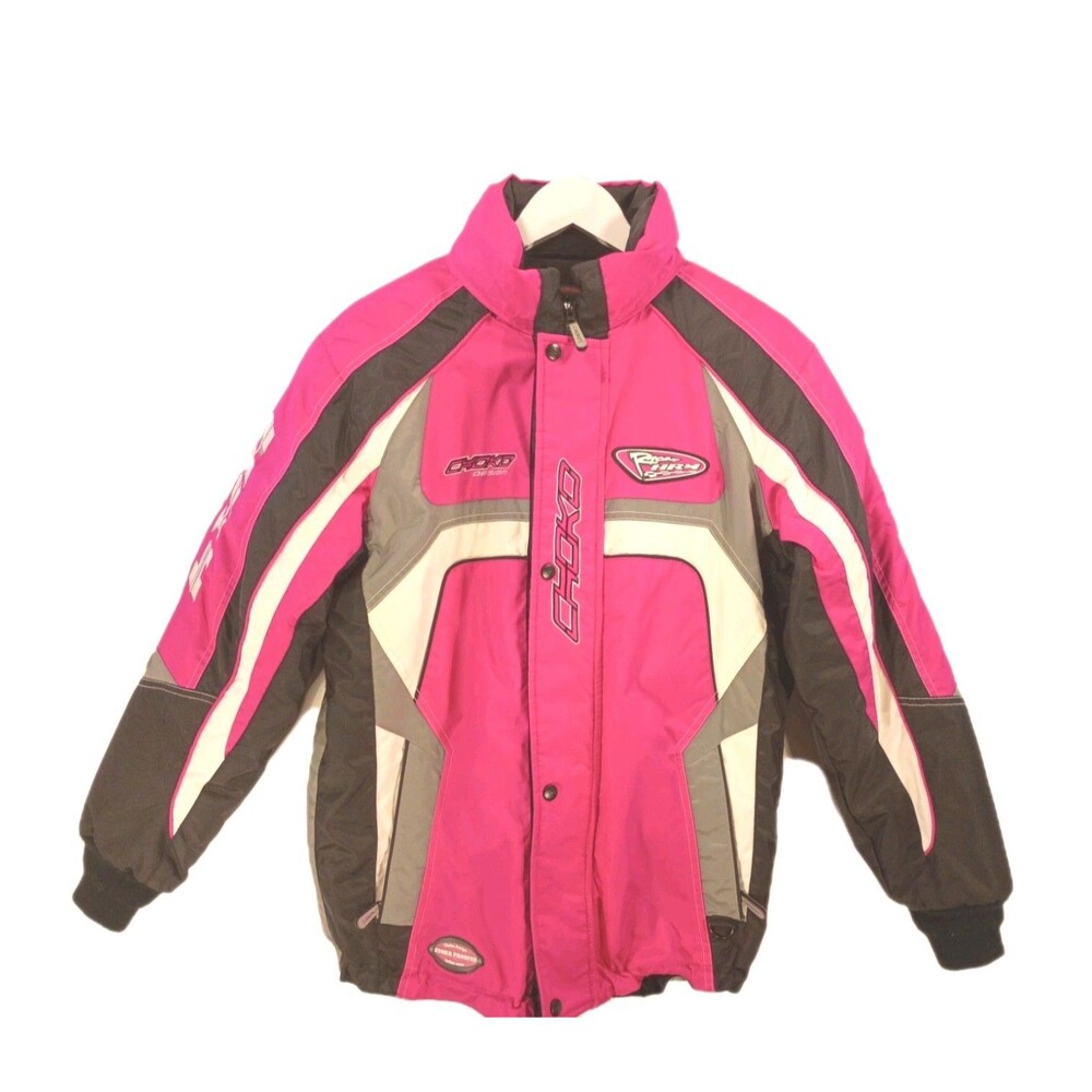 Choko Hot Pink Racing Snowmobile Jacket Women's 18 Powersports Waterproof HR4